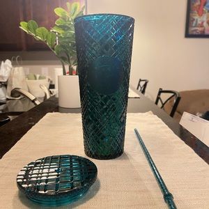 Dark Turquoise Starbucks tumbler